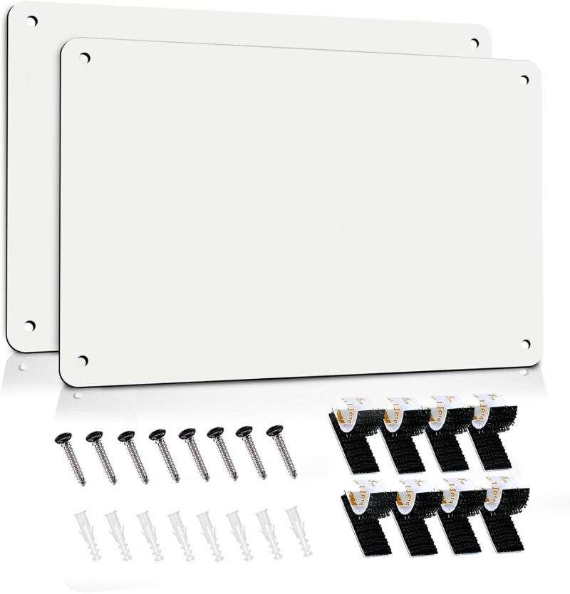 2Pack Magnetic Board 17.5" x 11.4" Magnet Bulletin Board is Suitable for displaying Notes, Photos,Magnetic Letters,Suitable for Walls, refrigerators, cabinets, etc