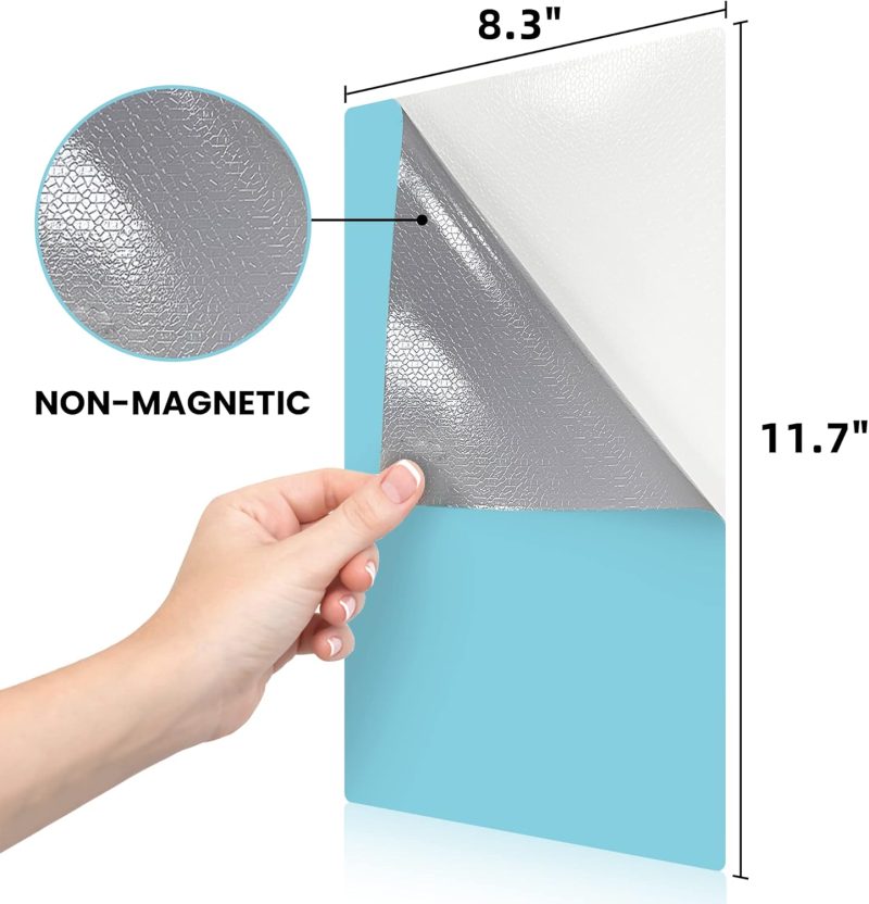Dry Erase Board Sticker-Whiteboard Stickers-8.3''x11.7'' Washable+Removable Dry Erase Sheets-Reusable Dry Erase Paper-Dry Erase Sticker for Wall/Desk/Fridge/Office/Classroom(12 PCS) - Image 2