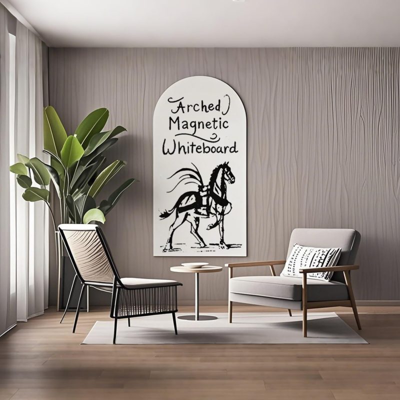 Magnetic Whiteboard Wall  Decal 40" x 17.5" Adhesive Dry Erase White Board Sticker with 36 Magnetic Letter for Kid Removable Contact Paper Peel and Stick Whiteboard Wallpaper Roll - Image 2