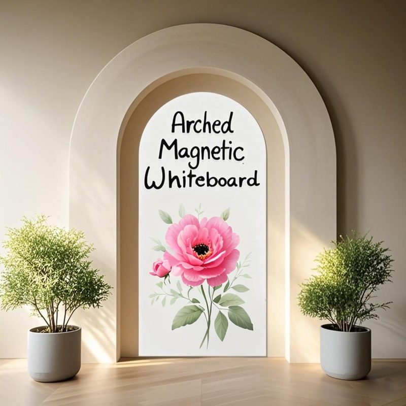 Magnetic Whiteboard Wall  Decal 40" x 17.5" Adhesive Dry Erase White Board Sticker with 36 Magnetic Letter for Kid Removable Contact Paper Peel and Stick Whiteboard Wallpaper Roll